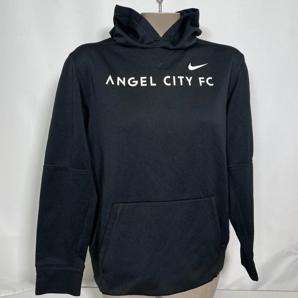 Angel City FC Football Club NWSL Nike Dri-FIT Black Soccer Hoodie Women's XL